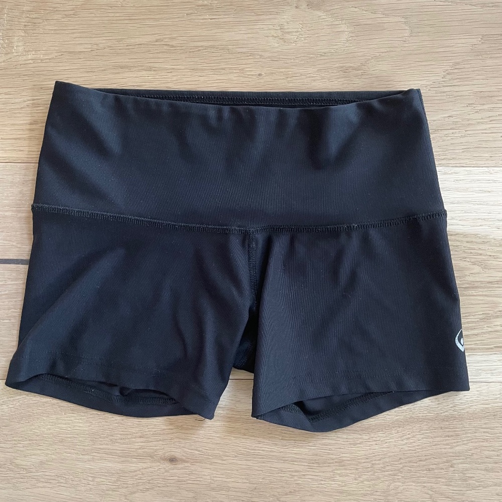 INNER FIRE Black Spandex Athletic Shorts